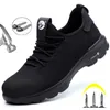 Lichtgewicht veiligheidsschoenen Werk Veiligheidslaarzen Mannen Laarzen Stalen neus Werkschoenen Outdoor Sneakers Punctie-Proof Sneakers Heren 48