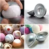 Moda 6 sztuk / zestaw Formy Mold Aluminium Ellipsoid Cake Mold Bath Bomb Formy 3 Rozmiar Tarte Makeup Kosmetyki Mydło