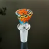 Fashion Colorful Wig Wag Dab Rigs Glass Water Bong Bowl 14mm Male Joint Smoking Accessories Water Pipe XL-SA06