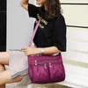 النايلون قطري الصليب حقيبة الشباب الأزياء النسخة عارضة السيدات سعة كبيرة للماء حقيبة الكتف لون الصلبة حقيبة