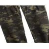 Camuflagem Jeans Homens Hip Hop motociclista esticada Arranhado Calças Jeans Streetwear plissadas Corredores Slim Men Calças Hombre