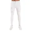 Jeans da uomo Tinta unita da uomo 2022 Moda Slim Pantaloni a matita Sexy Casual Strappato Design Streetwear1