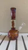 26cm 11 tums glas bongs gyllene vintage filter rör oljeplattor bubbler vattenrör bong hookah