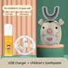 Autocure 2020 New Children's Sonic Rechargeable Electric Toothbrush Automatic U-Shaped Toothbrush Portable Cleaning For Children and so on