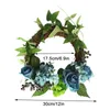 Künstliche Berry Rose Kranz Simulation Kunststoff Seide Blume Floral Rundheim Hochzeit Dekoration Pflanze Shooting Supplies1