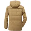 新しいマイナス40度冬用ジャケットの男性が暖かい綿パドされたジャケットを厚くします