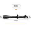 10-40x50 Tactical Optical Sniper Riflescope Long Eye Silved Rifle Scope Shotgun Vista per la caccia