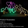 USB Kablosu Powered LED Neon Işık Flamingo Hindistan Cevizi Ağacı Kaktüs Unicorn LED Neon Burcu Lamba Ev Yatak Odası Dekorasyon Aydınlatma Için