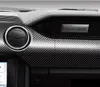 Dla Forda Mustang Włókno węglowe Dashboard Dashboard Instrument Naklejki samochodowe i naklejki Przycinanie Pokrywa Car-Styling 2015-2020 Akcesoria
