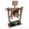 School DIY Electric Gymnastics Robot Montaż drewna Model Chuangke Science Experiment Puzzle