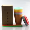 500 ml kleur veranderende bekers 16oz koude cups kleur veranderende tuimelaar met stro ecofriendly koffie tuimelaar reizen koude cups 5pcs / set