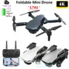 L702 4K Dual Camera FPV Mini Nybörjare Drone Kid Toy Simulators Spår Flight Flightbar hastighet Höjd Håll Gest Take P1391740