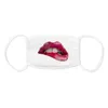 DHL Sexy lips designer face mask 3D printing adjustable protective mask dust and haze with PM2.5 filter cross-border breathable face masks