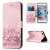 Caso de telefone de couro de mármore para iphone 11 pro máx x xs xs max 6 7 8 mais flores flip stand titular cartão capa da carteira para se