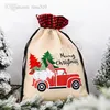 クリスマスの装飾林老人車の車のギフトバッグ子供ギフトキャンディーバッグクリスマスバッグパーティー用品T500126