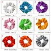 LED Lysande överdimensionerade hår scrunchies Luminous Satin Pony Hair Holder Pony Tail Wrap Elastic Hair Bands Smycken för fest