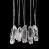 Дерево жизни ожерелье природных кристаллов кварца ожерелья Healing точки Чакра бисера Gemstone ожерелье камень стиль кулон ожерелья