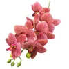 Orquídeas de borboleta de borboleta reais Phalaenopsis Orquídeas falsas 5 cores Flor de orquídea artificial para decoração de casamento por atacado