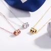 S925 Sterling Zilver Kleine Taille Ketting Klein Rood Boek Hot Stijl Kleine Taille Auto Bloem Laser Spiegel CNC Craft Hanger Sleutelbeen keten