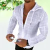 Casual slim long sleeve T shirt men's top Tee Jacquard Apparel Gift for Men Tshirt White Tshirts tshirt uomo jacquard long sleeved t shirt