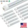 (STOCK USA) Tubo LED T8 8FT 120W 72W, CRESTECH LED LIGHTING Lampadina integrata a forma di V da 96" 12000LM 7200LM Lampade 6000K bianco freddo