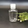 60ml tom hand sanitizer gelflaska hand tvål flytande flaska klar pressad husdjur sub travel flaska jxw670