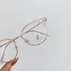 Novo Visual Meia Rim Design Geek Estilo Óculos Óculos Full Metal Frame e Armas Com TR90 Patchwork Seções