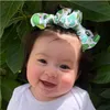 Toka Bebek Elastik ilmek Turban Bebek Baskı Şapkalar Başkanı Wrap Toddler Geniş Butik Düğüm Saç Bandı Aksesuarlar LSK1431 hairbands