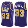 tkm シャキール 32 オニー NCAA LSU タイガー カレッジ デビッド 50 ロビンソン バスケットボール ジャージ ステート カレッジ アンファニー 25 ハーダウェイ ビンス 15 カーター