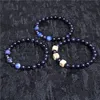 Beaded Strands Shiny Blue Sandstone Bracelets Men Fashion 2021 Selling 8 Mm Imperial Jaspers Beads Natural Gem Stone Healing Ener8889975