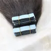 Remy Tape in Hair Extensions Balayage Color Dark Brown #2 Fading to Blonde #27 Mixed #3 Unprocessd Real Hair Seamless 100g 40pcs