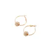 Hoop Huggie Simple Gold Metal Rhinestone Round Circle Earring For Women Hanging Fashion Modern Jewelry Charm Earrings1