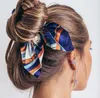 Nastri per capelli in seta con fiocco in chiffon, per donna, per coda di cavallo, cravatta per capelli, corda per capelli, elastici, accessori