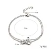 Hot Selling Fashion 925 Silver Infinity Love Heart Bracelets 26 Letters Initials Anklet Bracelet for Jewelry Wholesale