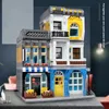 MOC été café blocs de construction ZHEGAO QL0934 1278 pièces créateur Stree View série briques jouets enfants cadeaux d'anniversaire