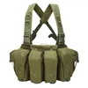 Tactical AK Chest Rig Magazine Pouches Vest Utility Pouches Gilet regolabili per allenamento, caccia, attrezzature
