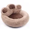 Benepaw 4 färger kvalitet soffor för hundar tass form tvättbar sovande hund säng hus mjukt varmt slitstyrka husdjurskatt valp y200330