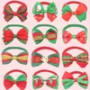 Christmas Holiday Cat Dog Apparel Collar Bow Tie Adjustable Bowknots Neck Strap Grooming Accessories Pet Supplies