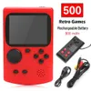 3 inch Handheld Game Consoles 500 IN 1 Retro Video Game Console Game Players Gamepads for Kids Gift5223109
