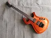 Custom Made Fly Mojo Şeffaf Kiraz Elektro Gitar çift Rose Tremolo Tailpiece Gitar Çin Yapımı Electeic Gitarlar Ücretsiz Kargo kırmızı