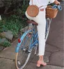 Borse da donna Circle Handwoven Bali Round Retro Rattan Straw Beach Bag Cross Body a forma di botte Fashion Design Girls One-spalla Borse M1233