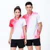 Ropa deportiva bádminton desgaste camisas mujeres hombres deportes tenis camisa tenis camisa camisa de ropa deportiva rápida