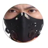 Herbruikbaar gezichtsmasker met filter Sportfietsmasker Actieve koolstoflaag Stofdichte beschermende hardloopwandelmaskers voor dames heren gezichtsmasker