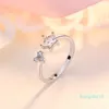 Hot Sale ring designer sieraden liefde verlovingsringen voor vrouwen 925 sterling zilveren diamant Trendy Geschikt voor sociale bijeenkomsten