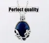 Kristallhalsband Pendants Katherine Anti-solljus Lapis Lazuli Vintage Chain Halsband