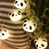 40 LED Fairy Cartoon Panda Battery Operated String Lights 6M luces LED Decoration For Christmas Garland New Year guirlande Y200603