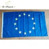 Drapeau national européen de l'ue, bannière en Polyester, 3x5 pieds (90cm x 150cm), décoration volante pour jardin et maison