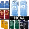 NCAA 23 Michael Mj Jersey Kuzey Carolina Eyalet Üniversitesi Lebron Larry 33 Kuş James 7 Toni Kukoc Steve Nash Dwyane 3 Wade Basketbol