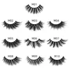 3D False Eyelashes 10/20/30/40/50/70/100pairs 3D Mink Lashes Natural Mink Eyelashes Colorful Card Makeup 10pairs in a Pack