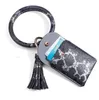 Mulheres Jóias Keychain Moeda Bolsa PU Couro Chave Chave Saco Bag Tassel Leopardo Pulseira Carteira Meninas Acessórios BT5738